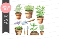 Herb garden clipart png Product Image 1