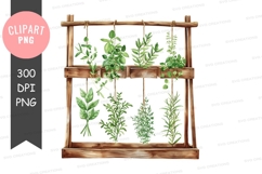 Hanging herbs clipart png Product Image 1