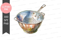 Metal colander with handles Product Image 1