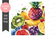 Vibrant fruit collection clipart png Product Image 1