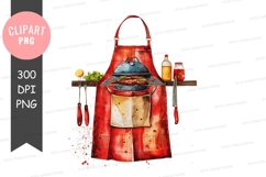 Grilling apron clipart png Product Image 1