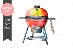 Colorful outdoor grill clipart png Product Image 1