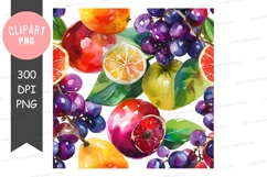 Vibrant fruit collection clipart png Product Image 1