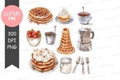 Breakfast and dessert clipart png Product Image 1