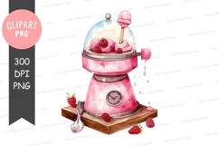 Pink ice cream maker clipart png Product Image 1