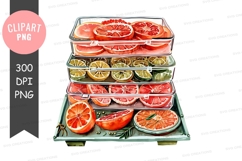 Citrus fruits in glass containers Product Image 1