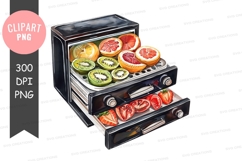 Fruit-filled storage box clipart png Product Image 1