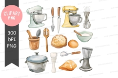 Kitchen tools and ingredients clipart png Product Image 1