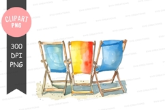 Beach chairs clipart png Product Image 1