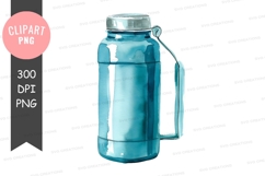 Blue water bottle clipart png Product Image 1