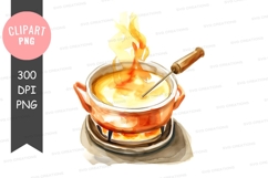 Cheese fondue clipart png Product Image 1
