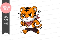 Angry tiger clipart png Product Image 1