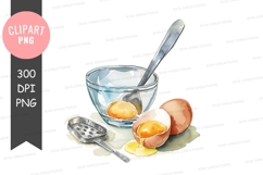 Egg preparation clipart png Product Image 1