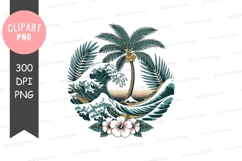 Tropical paradise clipart png Product Image 1