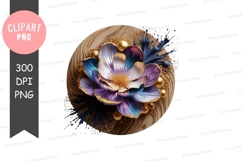 Ornate floral design clipart png Product Image 1