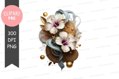 Elegant floral arrangement clipart png Product Image 1