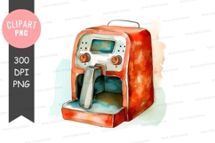 Orange coffee maker clipart png Product Image 1