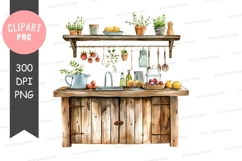 Rustic kitchen clipart png Product Image 1