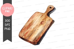 Wooden cutting board clipart png Product Image 1