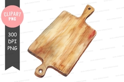 Wooden cutting board clipart png Product Image 1