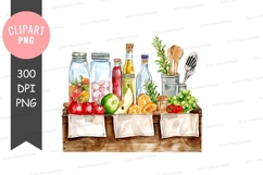 Fresh produce and kitchen utensils Product Image 1