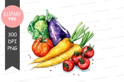 Fresh vegetables clipart png Product Image 1