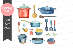 Kitchen cookware and utensils clipart png Product Image 1