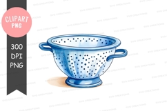 Blue colander clipart png Product Image 1