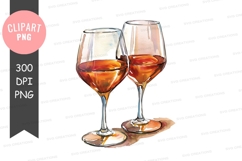 Two wine glasses with wine Product Image 1