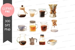 Assorted coffee and tea clipart png Product Image 1