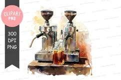 Coffee maker and grinder clipart png Product Image 1