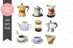 Coffee brewing essentials clipart png Product Image 1