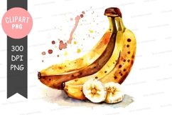 Ripe bananas clipart png Product Image 1