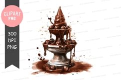 Chocolate fountain clipart png Product Image 1