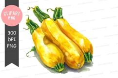Yellow squash clipart png Product Image 1