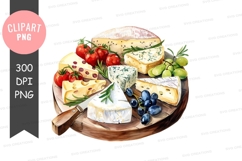 Gourmet cheese board clipart png Product Image 1