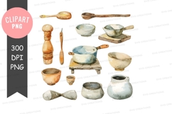 Traditional kitchen utensils clipart png Product Image 1