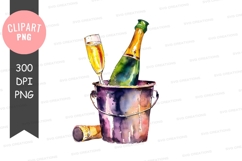 Champagne celebration clipart png Product Image 1