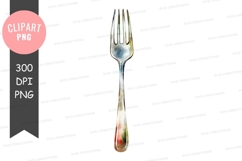 Colorful fork clipart png Product Image 1