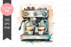 Coffee machine clipart png Product Image 1