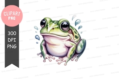 Cartoon frog clipart png Product Image 1