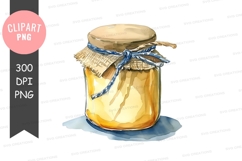 Homemade honey jar clipart png Product Image 1