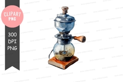 Vintage coffee maker clipart png Product Image 1
