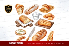 Assorted breads clipart png Product Image 1