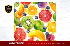 Vibrant fruit clipart png Product Image 1