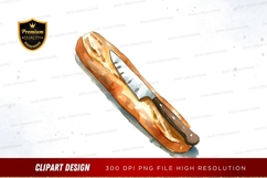 Knife in bread clipart png Product Image 1
