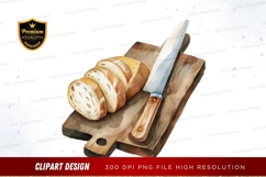 Sliced bread on a cutting board Product Image 1
