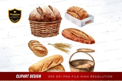Collection of bread clipart png Product Image 1
