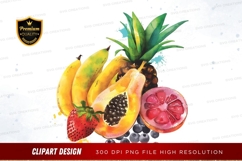 Vibrant fruit collection clipart png Product Image 1