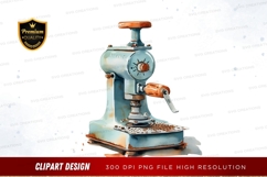 Vintage sewing machine clipart png Product Image 1